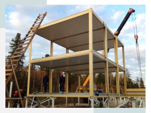 Строительство модульных здания Шатура