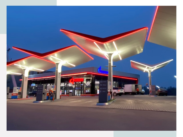 Навесы для АЗС в Шатуре