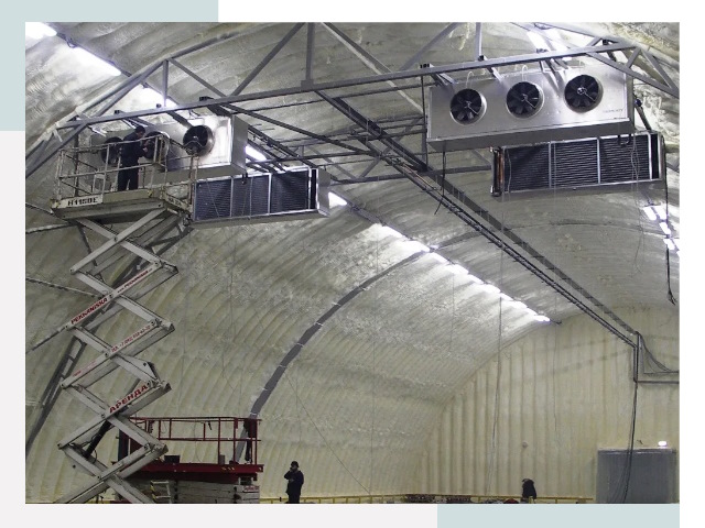 Оснащение ангаров в Шатуре
