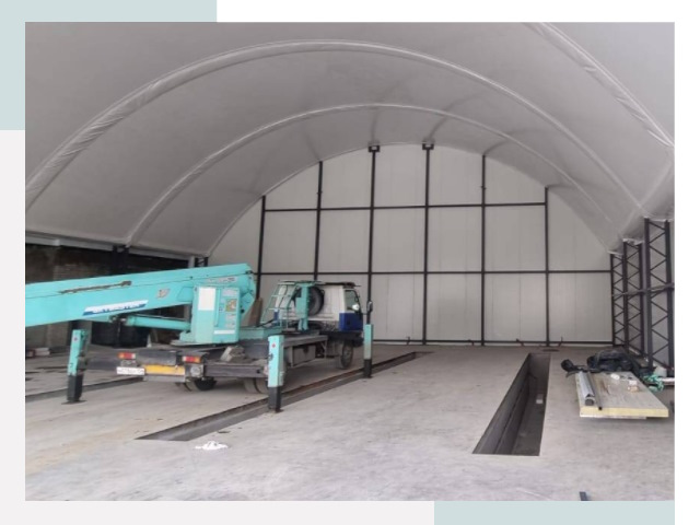 Внутреннее оснащение ангаров в Шатуре