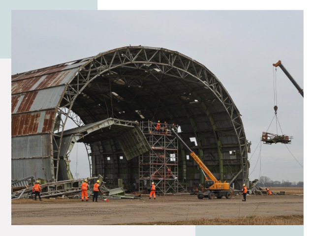 Демонтаж ангаров в Шатуре