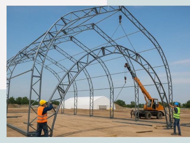 Монтаж ангаров в Шатуре от 615 руб. - Надежно и быстро